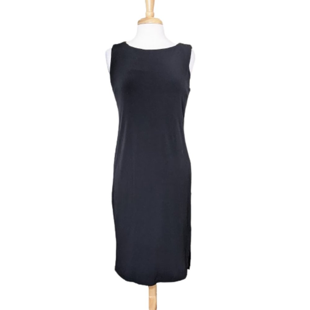 CATHERINE MALANDRINO Little Black Dress in Comfy Jersey Knit